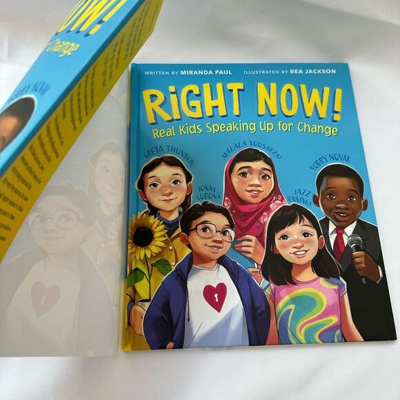 RiGHT NOW! Real Kids Speaking up for Change Book for Children Hardcover Like New - Picture 7 of 8